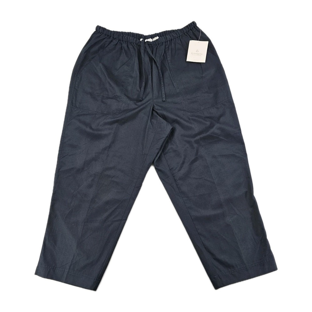 Elisabeth By Liz Claiborne Lizsport Clean Getaway Women Blue Pants 16 Drawstring